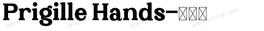 Prigille Hands字体转换